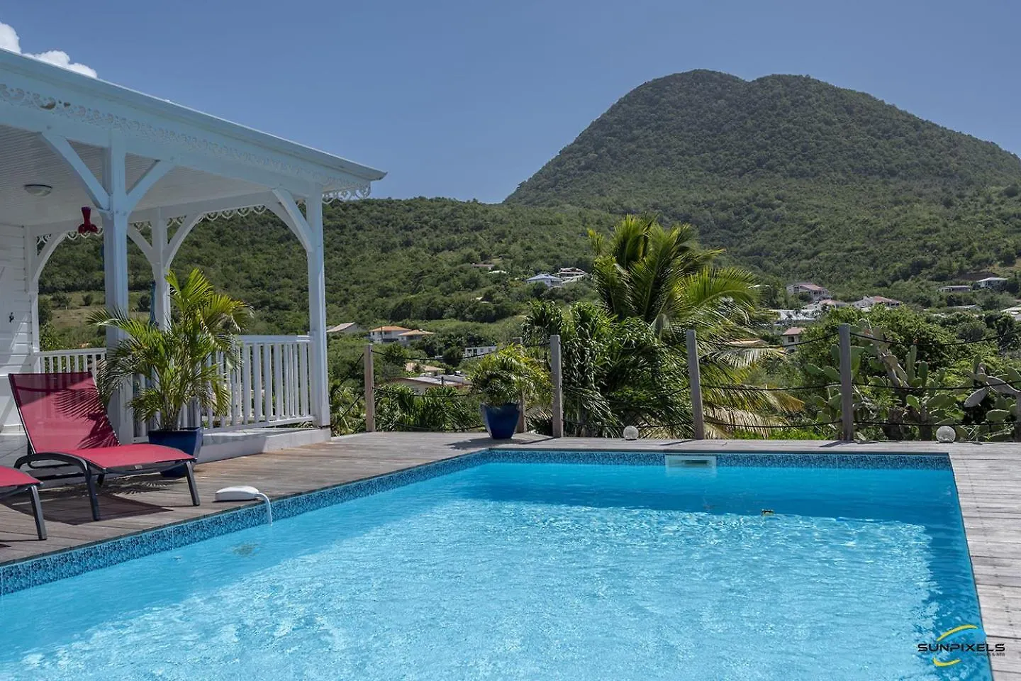 Villa An Ti Kwen Paradi 3 Chambres Avec Piscine Et Vue Mer لو أنسيه دو أرليتز