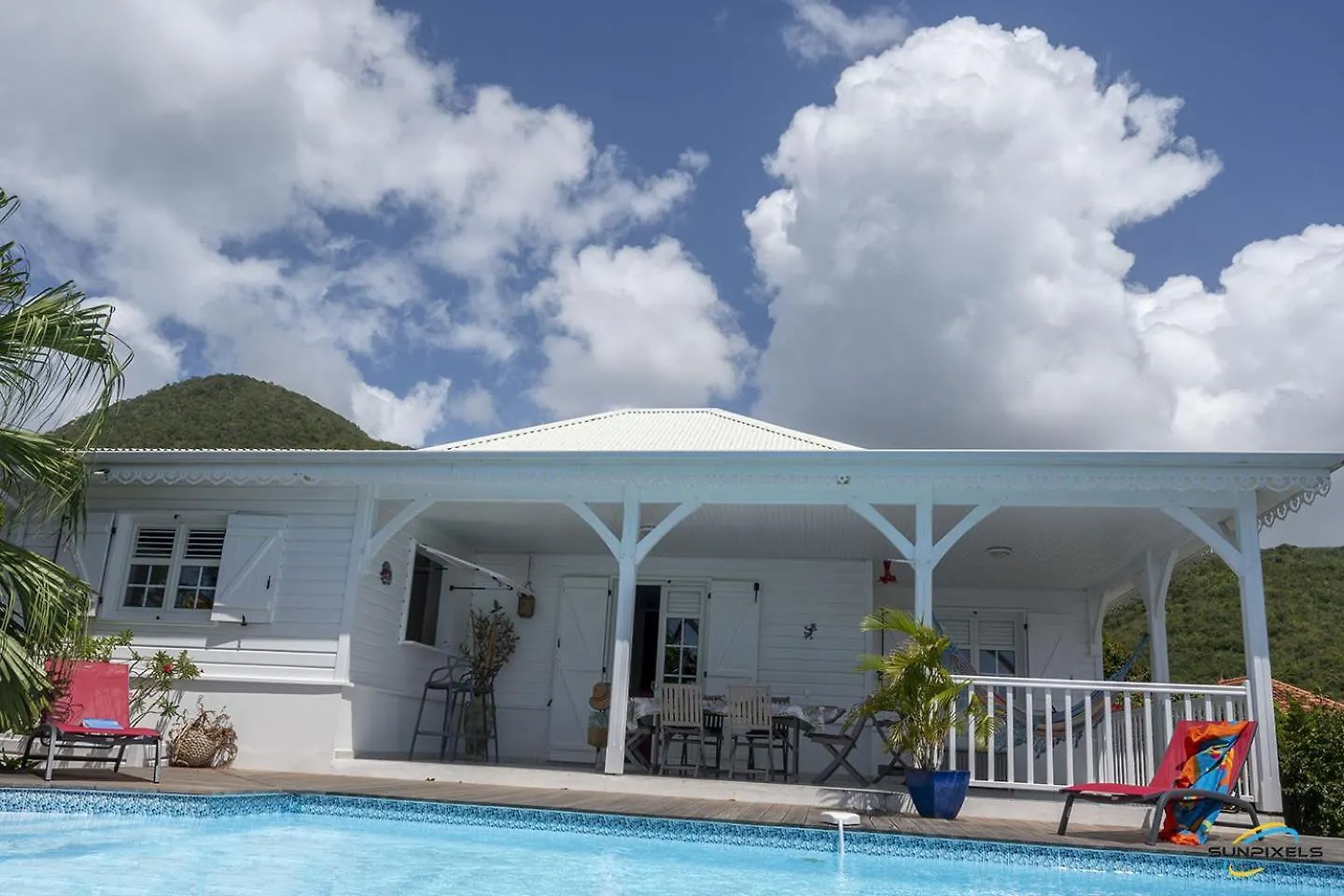 Villa An Ti Kwen Paradi 3 Chambres Avec Piscine Et Vue Mer لو أنسيه دو أرليتز