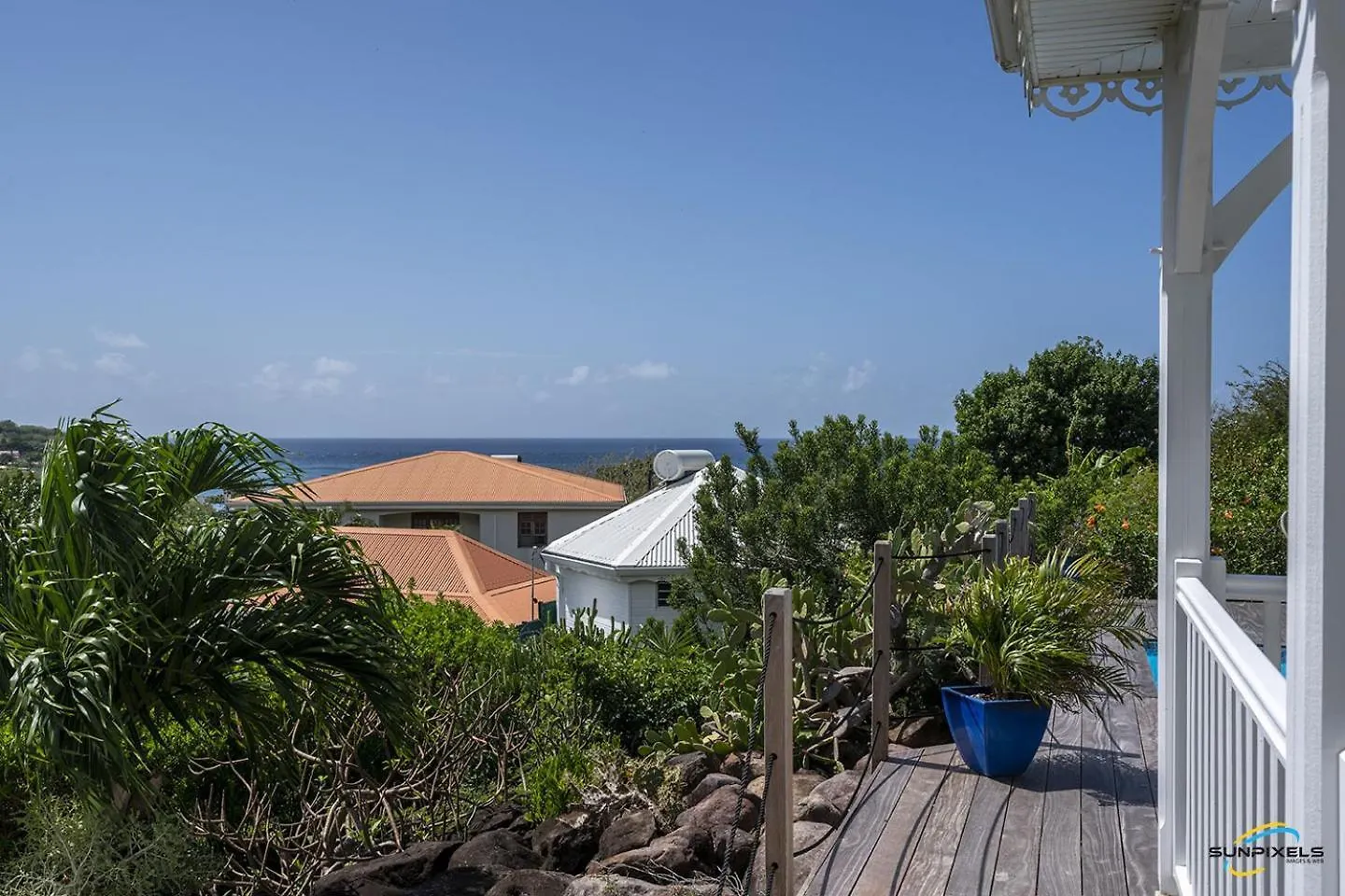 Villa An Ti Kwen Paradi 3 Chambres Avec Piscine Et Vue Mer لو أنسيه دو أرليتز