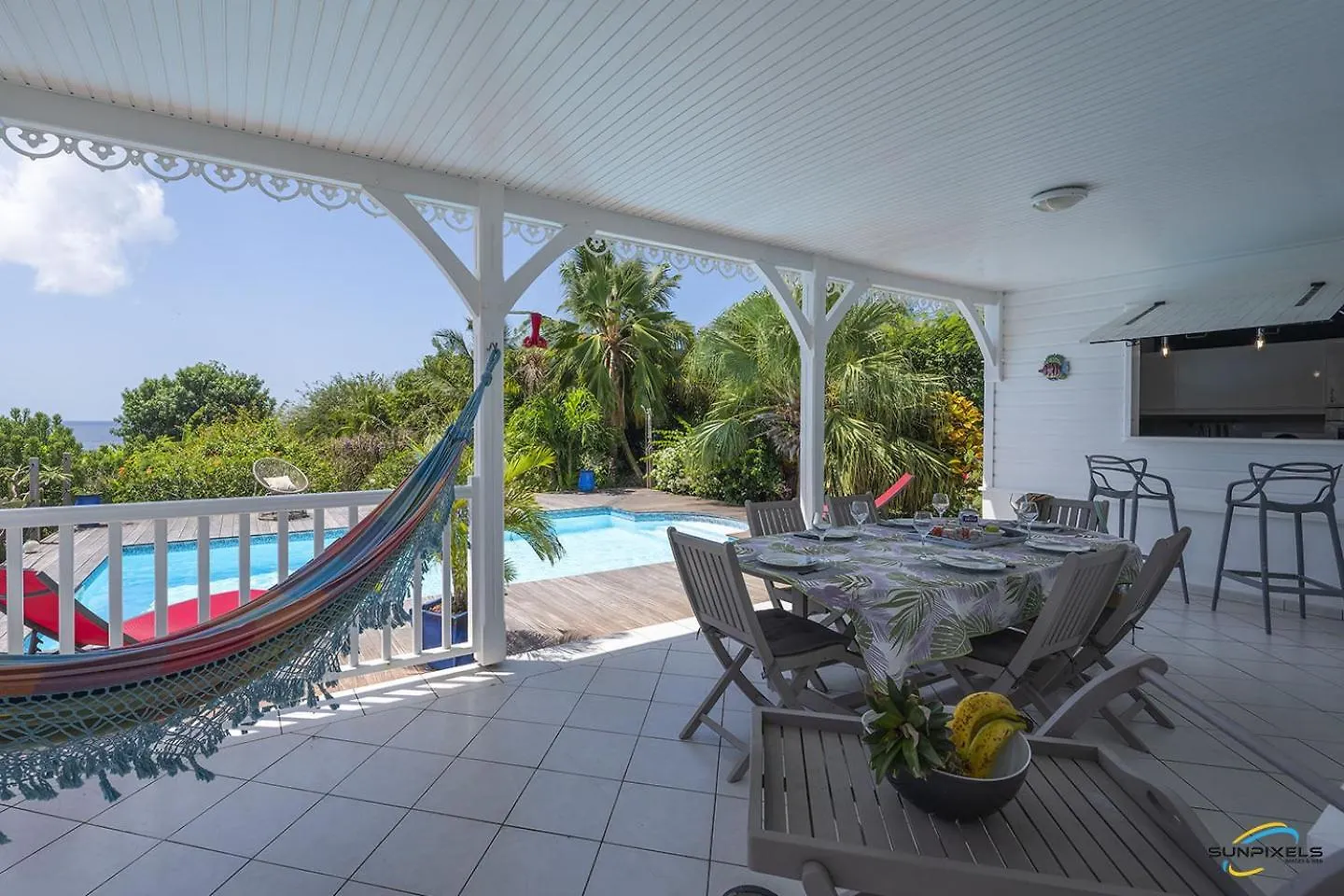Villa An Ti Kwen Paradi 3 Chambres Avec Piscine Et Vue Mer لو أنسيه دو أرليتز
