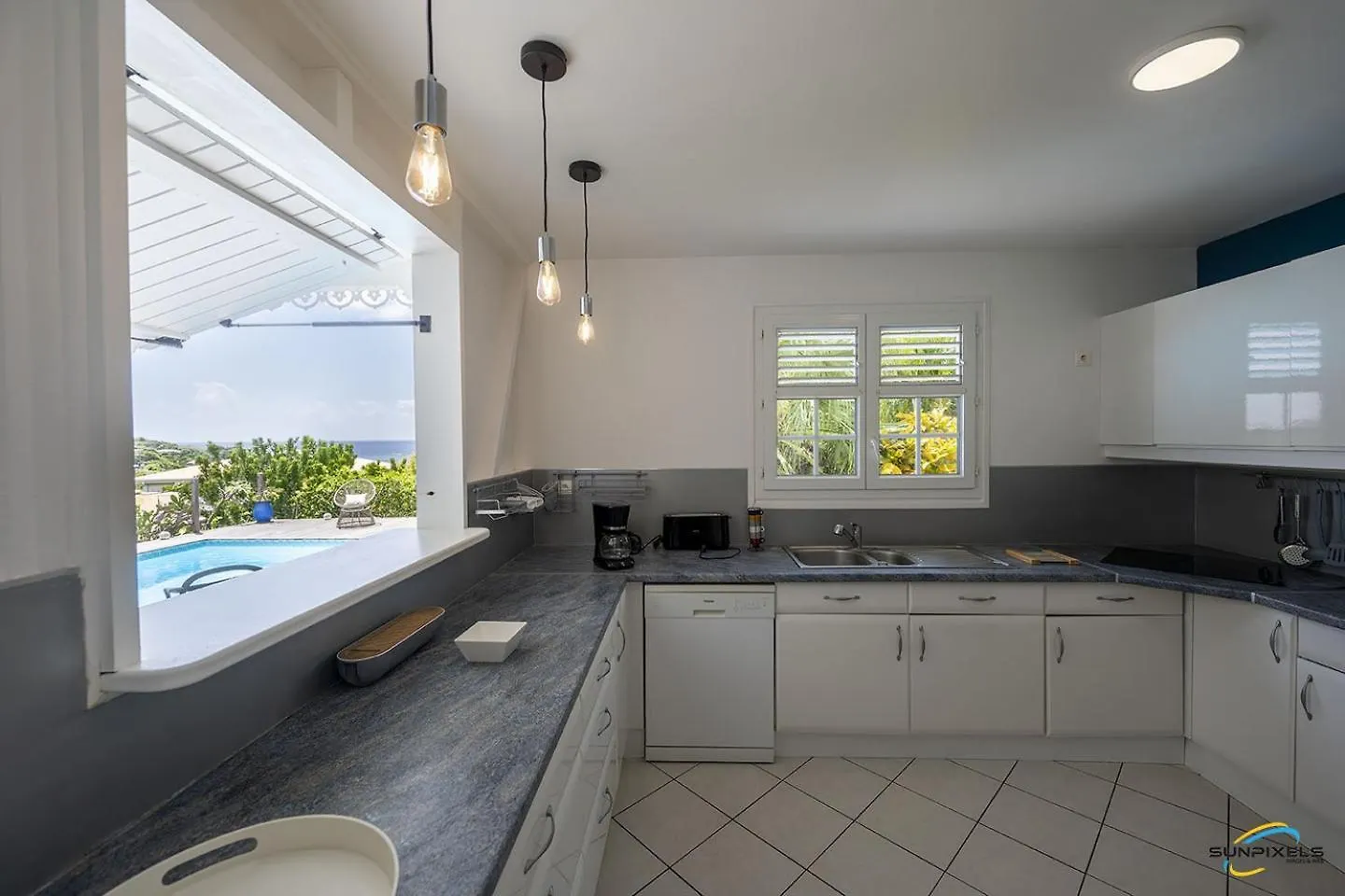 Villa An Ti Kwen Paradi 3 Chambres Avec Piscine Et Vue Mer لو أنسيه دو أرليتز