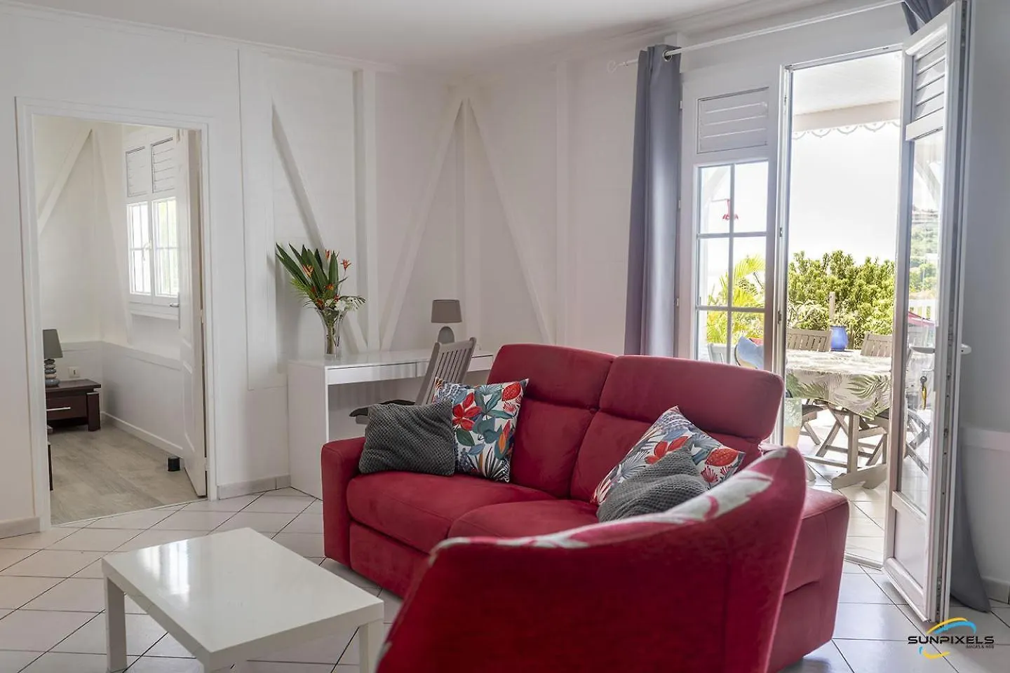 Villa An Ti Kwen Paradi 3 Chambres Avec Piscine Et Vue Mer لو أنسيه دو أرليتز