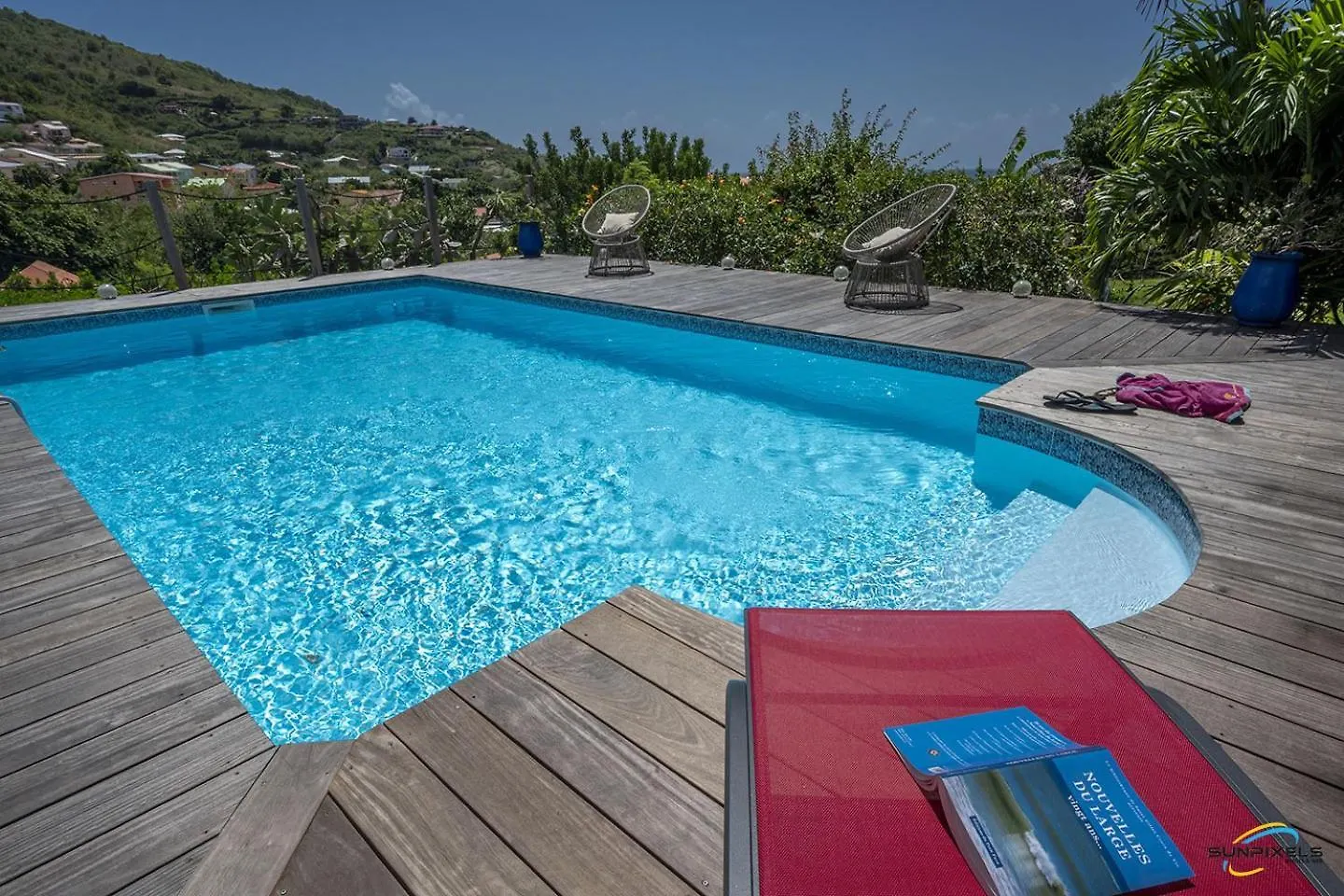 Villa An Ti Kwen Paradi 3 Chambres Avec Piscine Et Vue Mer لو أنسيه دو أرليتز