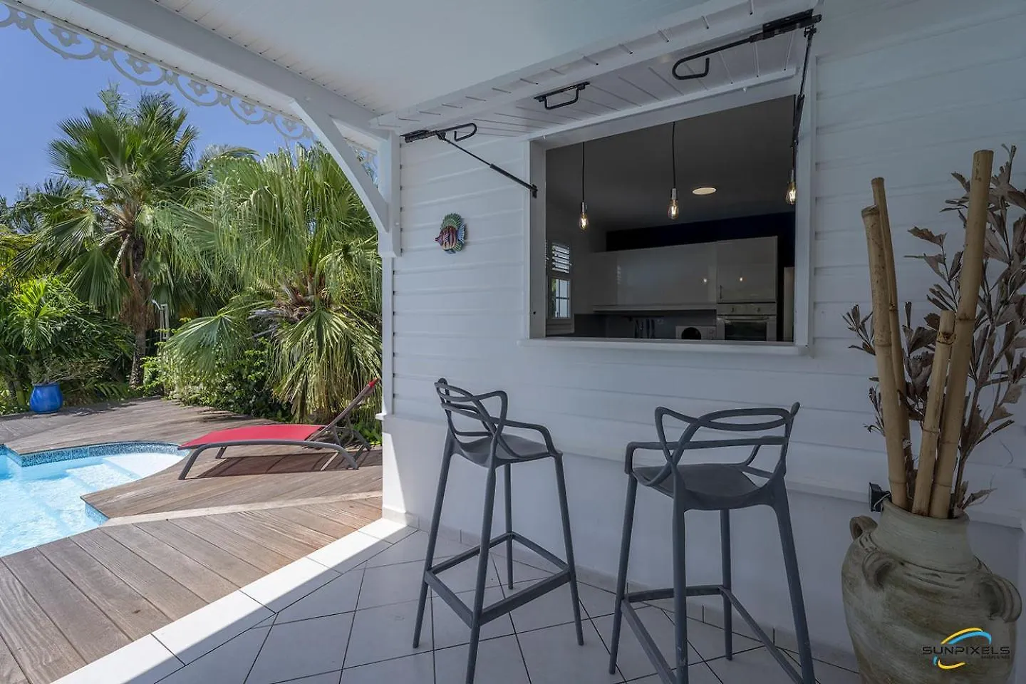 Villa An Ti Kwen Paradi 3 Chambres Avec Piscine Et Vue Mer لو أنسيه دو أرليتز