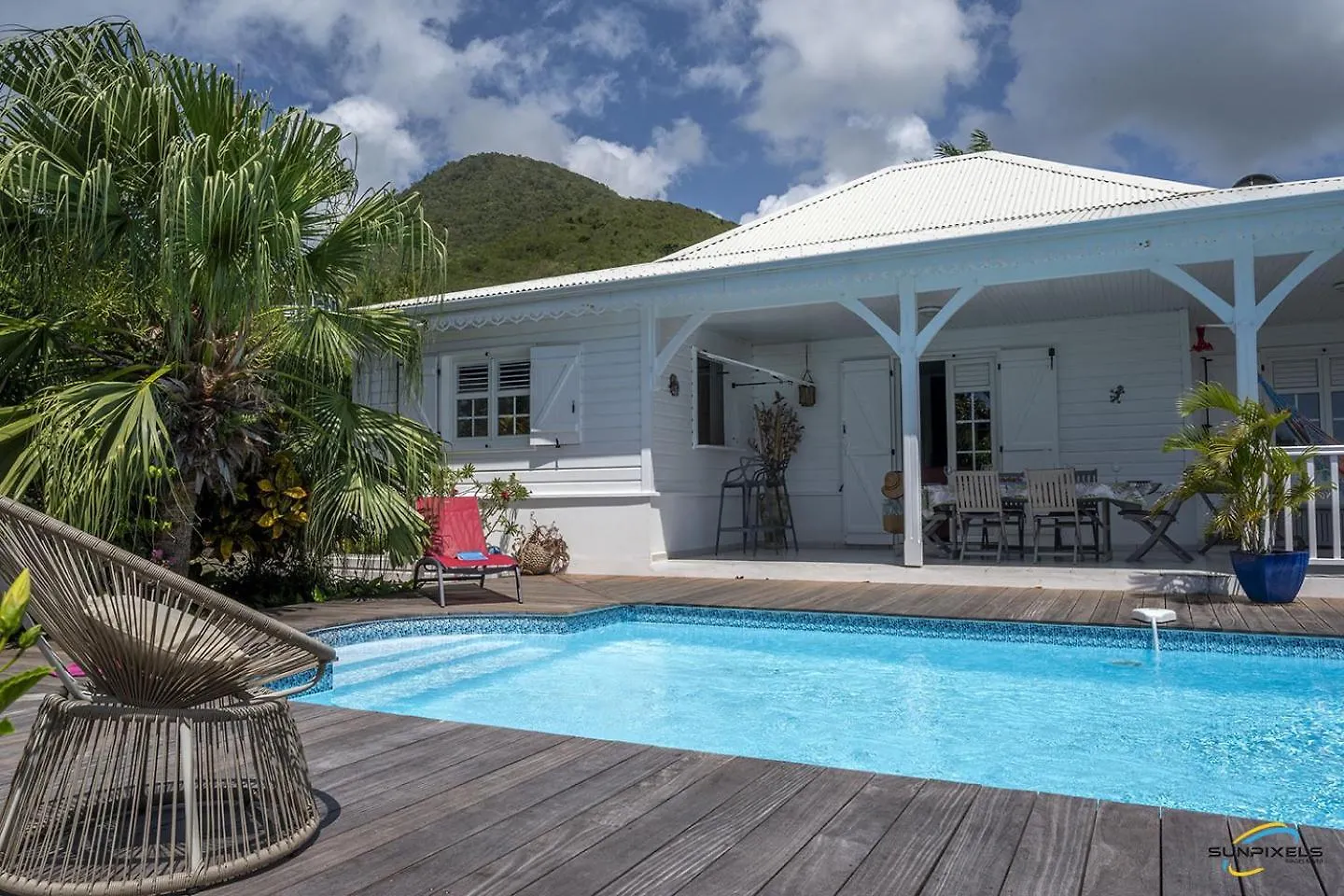Villa An Ti Kwen Paradi 3 Chambres Avec Piscine Et Vue Mer لو أنسيه دو أرليتز